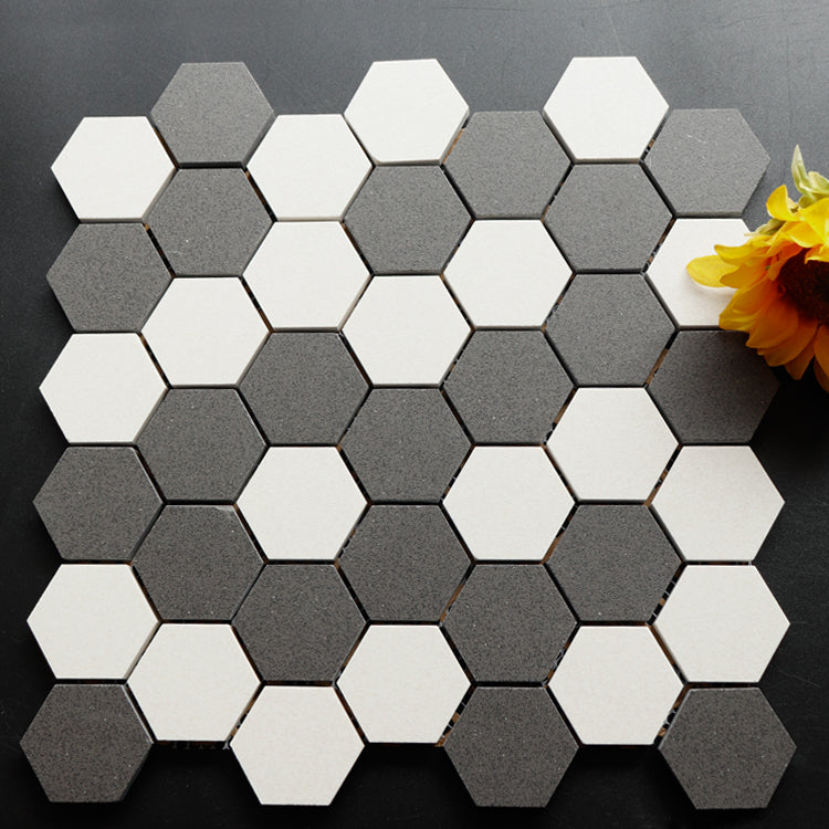 Gạch ốp sàn và tường mosaic sứ hình lục giác mờ chống trượt 30 x 30 cm của Nhà sản xuất Foshan Trung Quốc