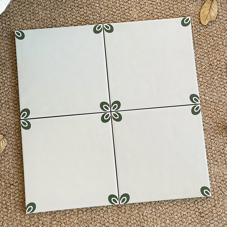 Gạch lát sàn sứ tráng men chống trượt trong nhà 200x200 hoa văn hoa màu đỏ