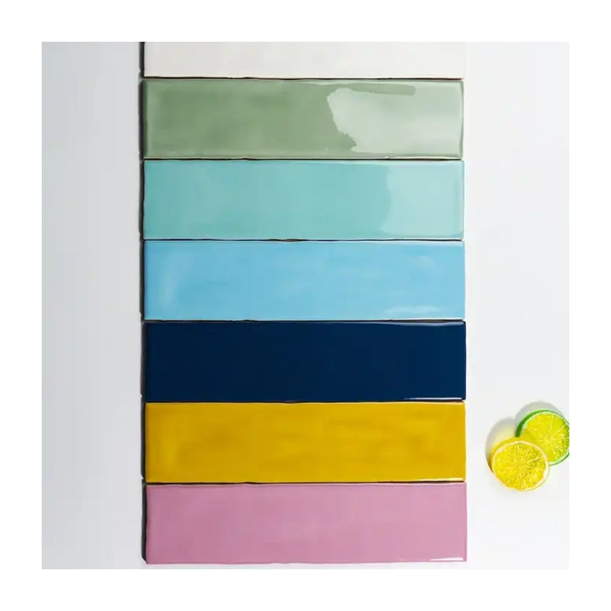 Gạch ốp tường sứ tráng men 65*265mm Thiết kế hiện đại, gốm hồng kiểu subway dài, dùng cho gạch dự án phòng tắm, nhà bếp, nhà hàng, khách sạn.