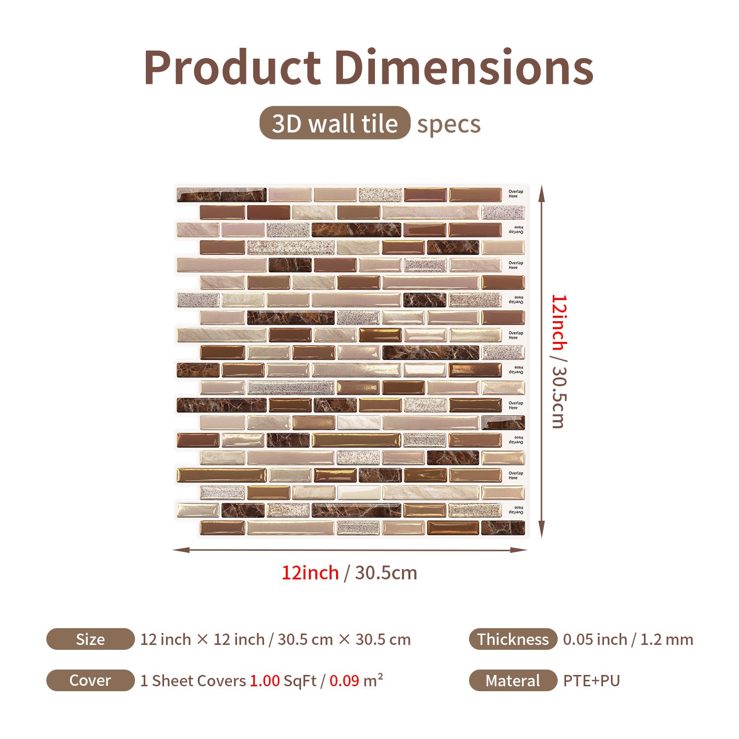Gạch ốp tường tự dán mosaic vàng