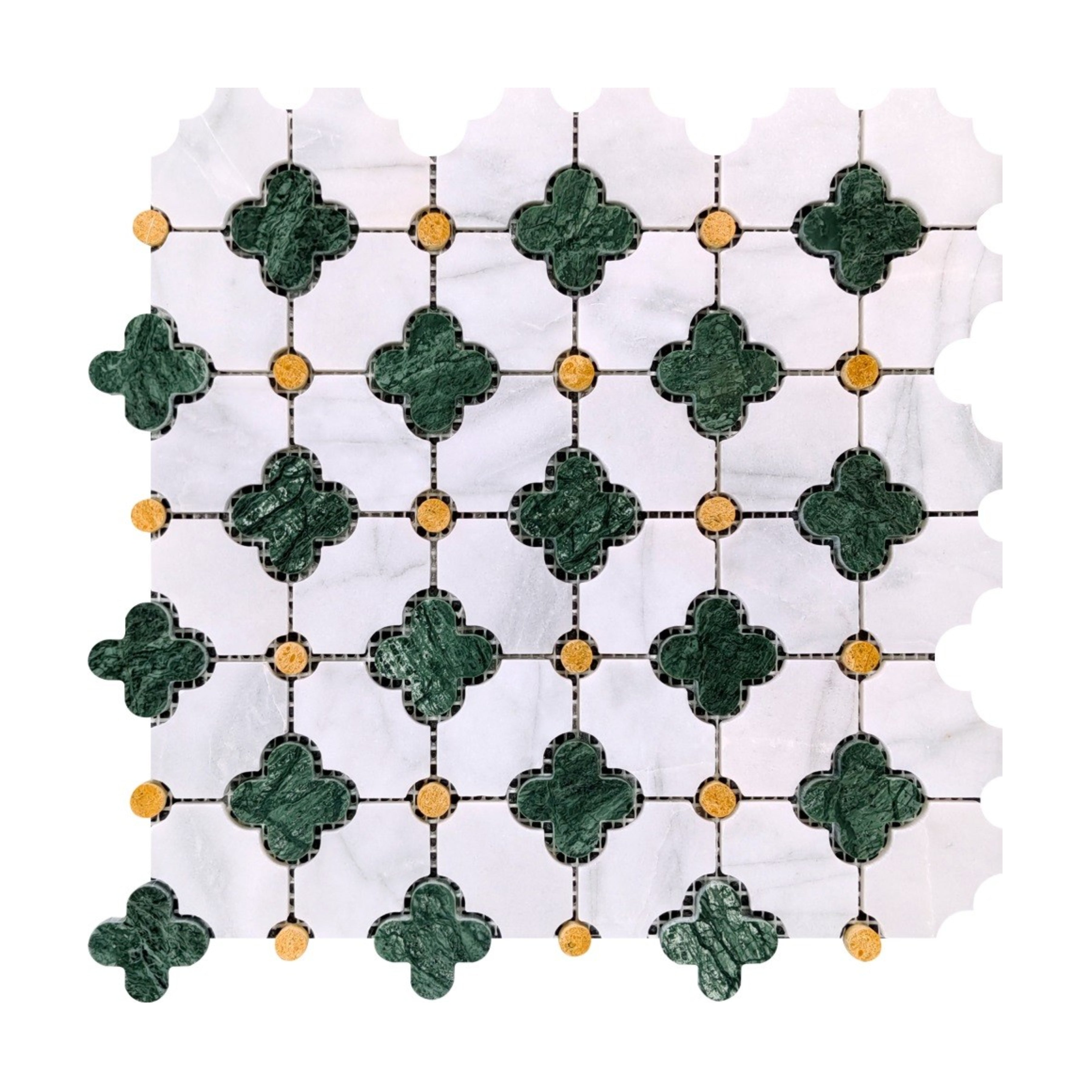 Gạch Mosaic Đá Cẩm Thạch Tự Nhiên Hoa Đá Nhân Tạo Hoa Văn Cắt Tia Nước