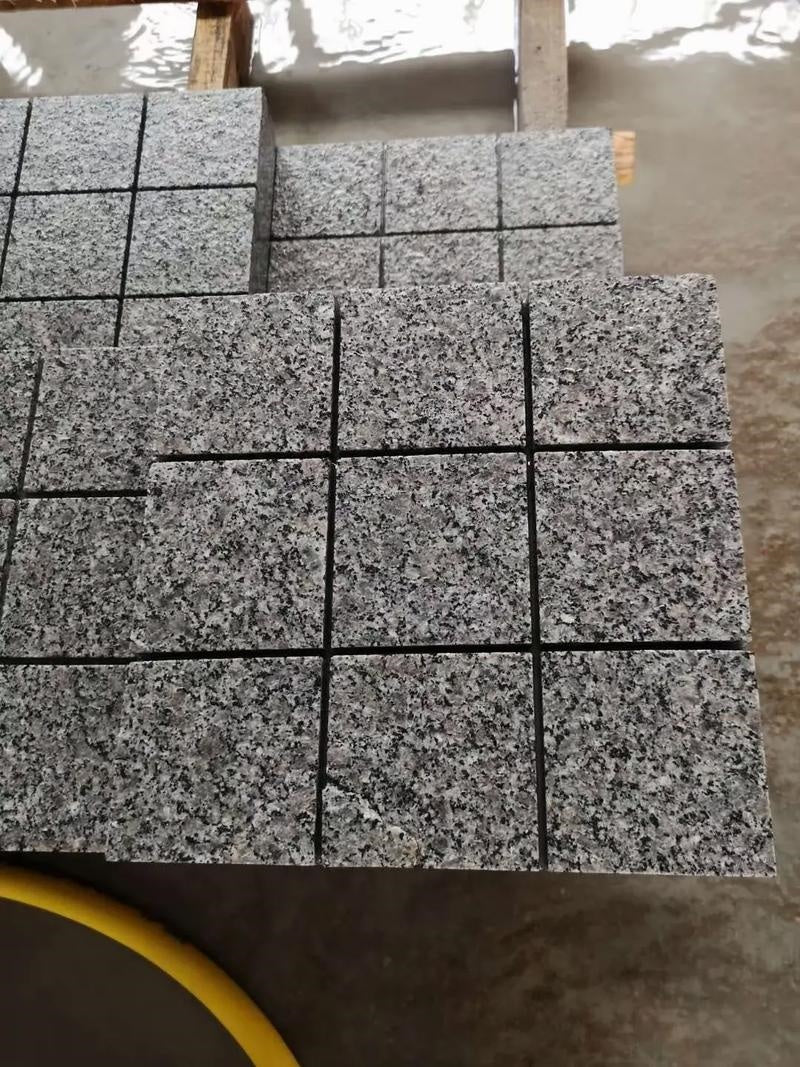 Đá lát granite xám tùy chỉnh, bề mặt chống trơn trượt