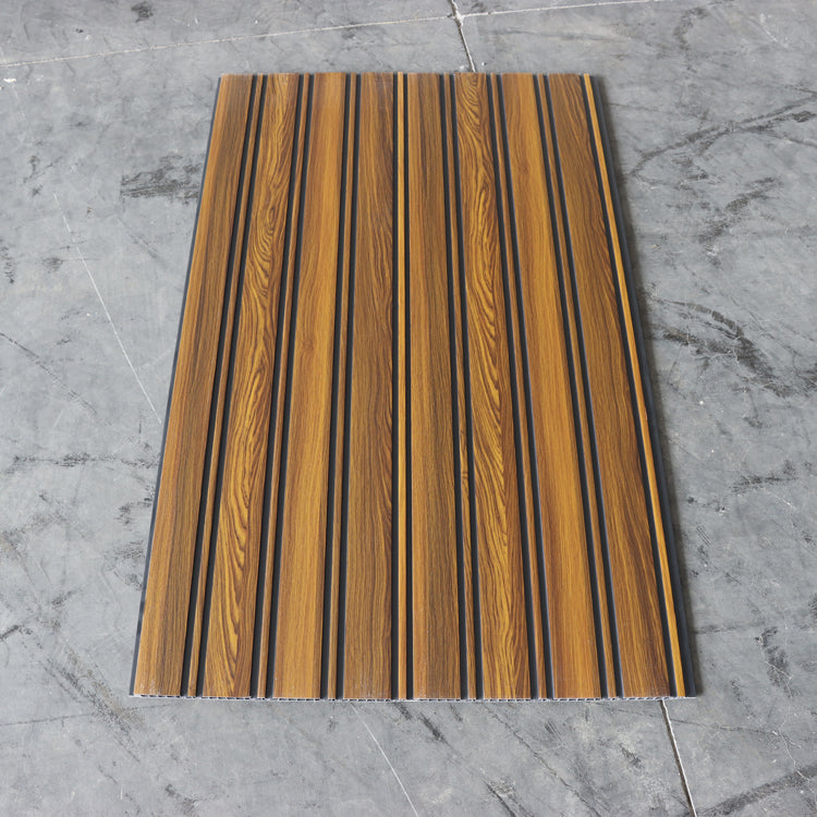 Tấm ốp trần Pvc, tấm ốp tường Pvc và tấm ốp tường Pvc dạng lam, phủ laminate vân gỗ, cách âm, bền, thiết kế hiện đại, tùy chỉnh, chất lượng cao