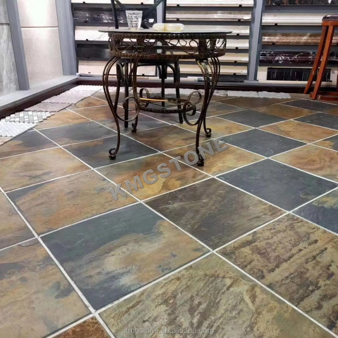 Cung Cấp Trực Tiếp Từ Nhà Máy Gạch Đá Phiến Tự Nhiên Thiết Kế Hiện Đại Hình Vuông Chữ Nhật Dùng Để Ốp Sàn & Tường Biệt Thự Giá Rẻ Từ Trung Quốc