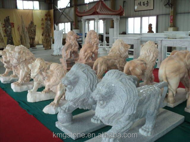 Nhà cung cấp sỉ Hạ Môn Tượng sư tử đá điêu khắc ngồi ngoài trời
