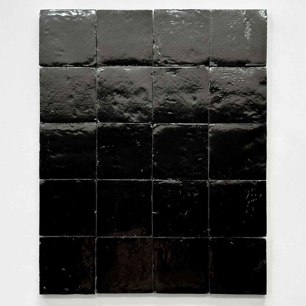 Gạch Thủ Công Ma-rốc Đen Bóng Loại Viền Cao Cấp Dùng Cho Tường Nội Thất, Sàn Trang Trí Kháng Khuẩn Cho Phòng Tắm, Nhà Bếp