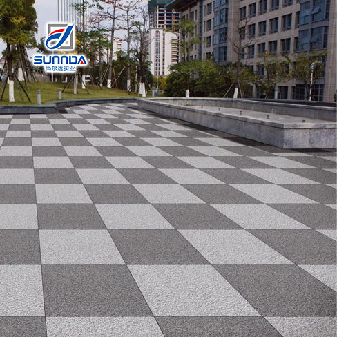 Gạch Porcelain Lát Hồ Bơi Ngoài Trời Chống Trượt Vân Đá Granite Xi Măng Nhám Cổ Điển Dày 15mm 20mm