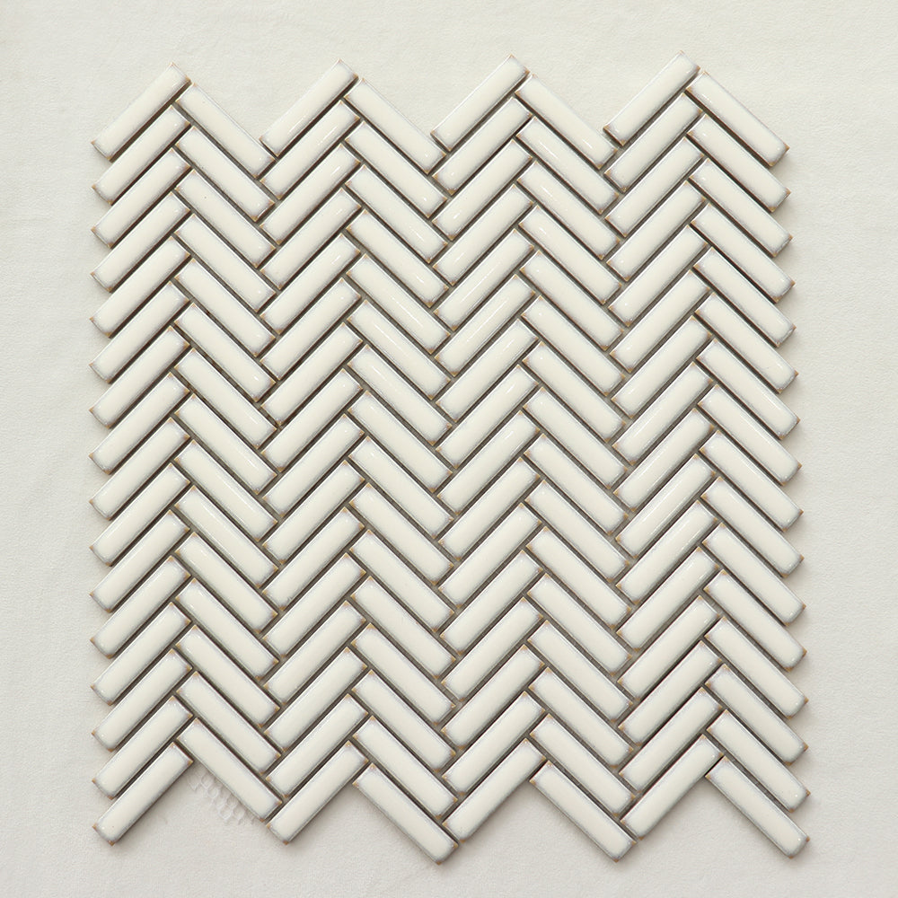 Gạch ốp tường trang trí nội ngoại thất, ốp bếp, Gạch Mosaic Gốm Sứ Bóng Hình Mũi Tên