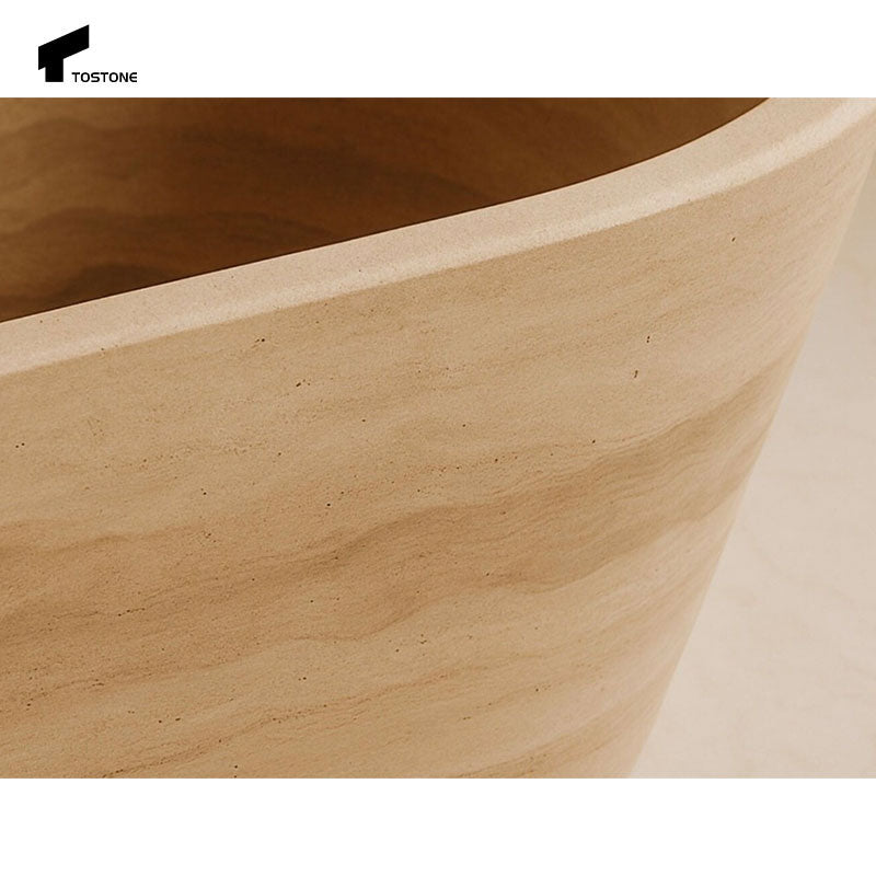 Bồn tắm Tostone Oval Travertine - Sang trọng và Tinh tế