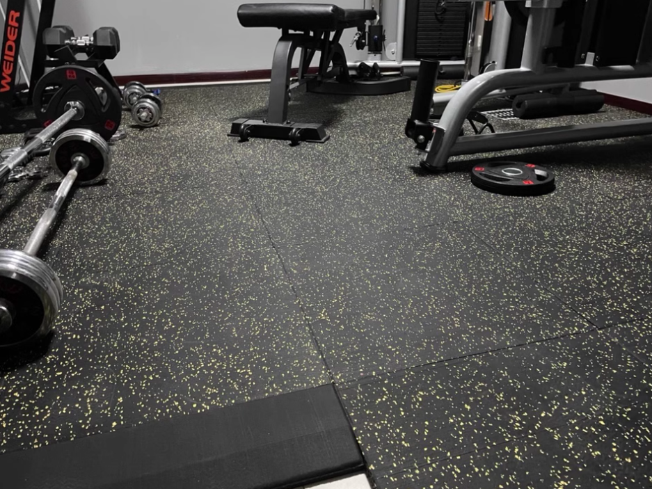 Thảm Cao Su Lót Sàn Gym Ghép Nối Mật Độ Cao EPDM&SBR Chuyên Nghiệp Chống Trượt Giảm Chấn Cho Thể Thao, Trực Tiếp Từ Nhà Máy