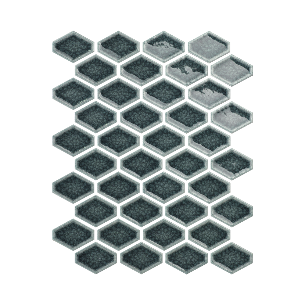 Gạch Mosaic Lục giác Gốm tráng men Phong cách Tùy chỉnh Ốp tường Bếp Phòng tắm