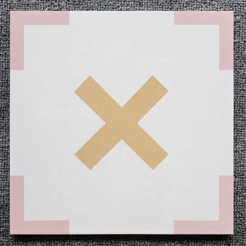 Thiết kế Gạch men Hồng Hiện đại 300x300mm Giá rẻ tại xưởng Gạch sứ họa tiết hoa đầy màu sắc Chống trượt cho sàn tường phòng tắm