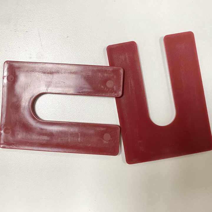 Miếng đệm nhựa đóng cửa sổ 1/8&#39;&#39; Miếng đệm gạch hình móng ngựa kết cấu hình chữ U Miếng đệm nhựa đóng cửa sổ để san phẳng