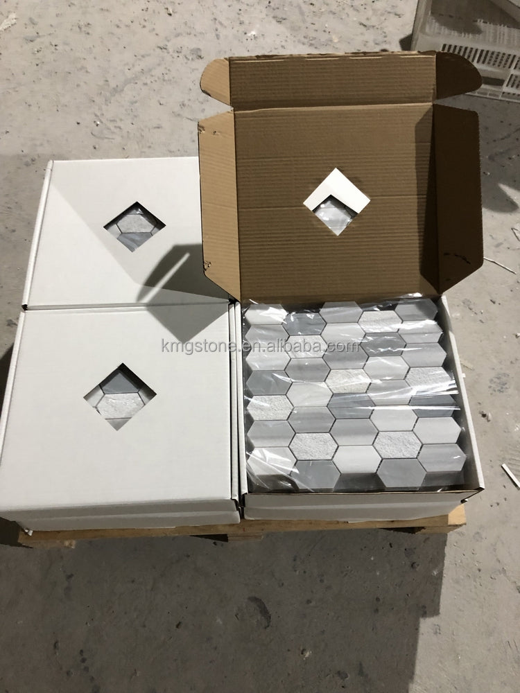 Gạch Mosaic Kính Xanh Hồ Bơi và Đá Cẩm Thạch Trang Trí Nhà