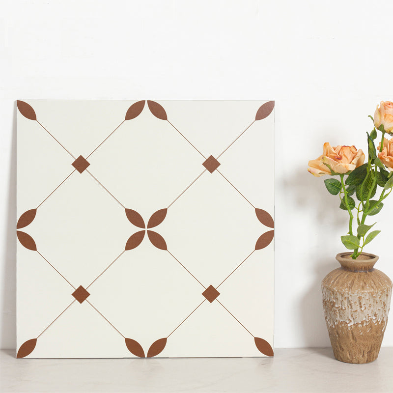 Gạch Lát Sàn Trang Trí Hiện Đại 300x300mm Độ Bám Cao cho Không Gian Nội Thất Thương Mại Màu Đỏ Gạch Nung có Chức Năng Chống Trượt