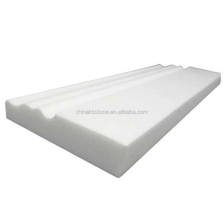 Đá tự nhiên Ý Carrara Tấm đá cẩm thạch trắng Tấm ốp chân tường cho sàn trang trí bằng đá cẩm thạch nội thất