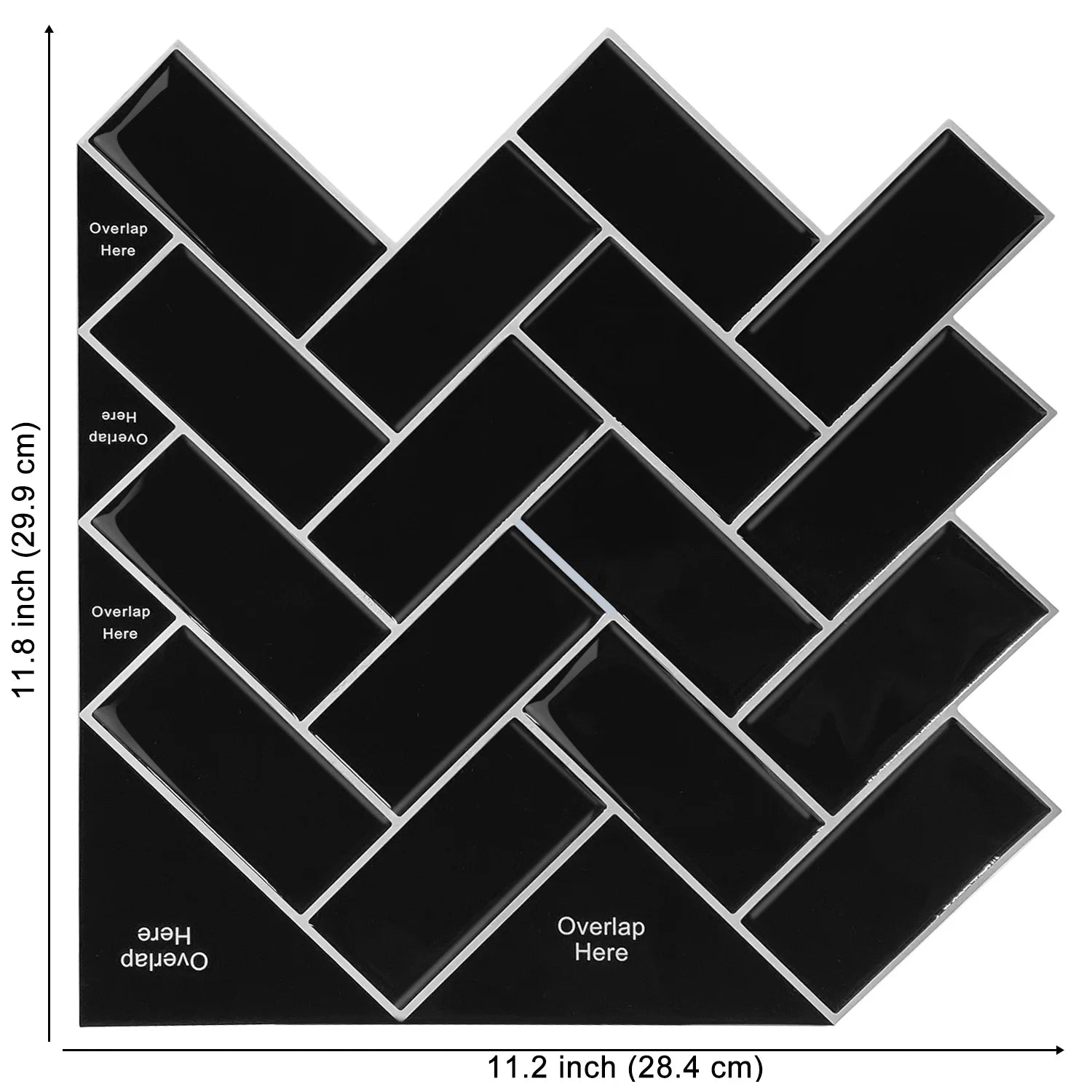 Vividtiles 3D Vinyl Dán Dính Ốp Tường Bếp Chống Nước Bền