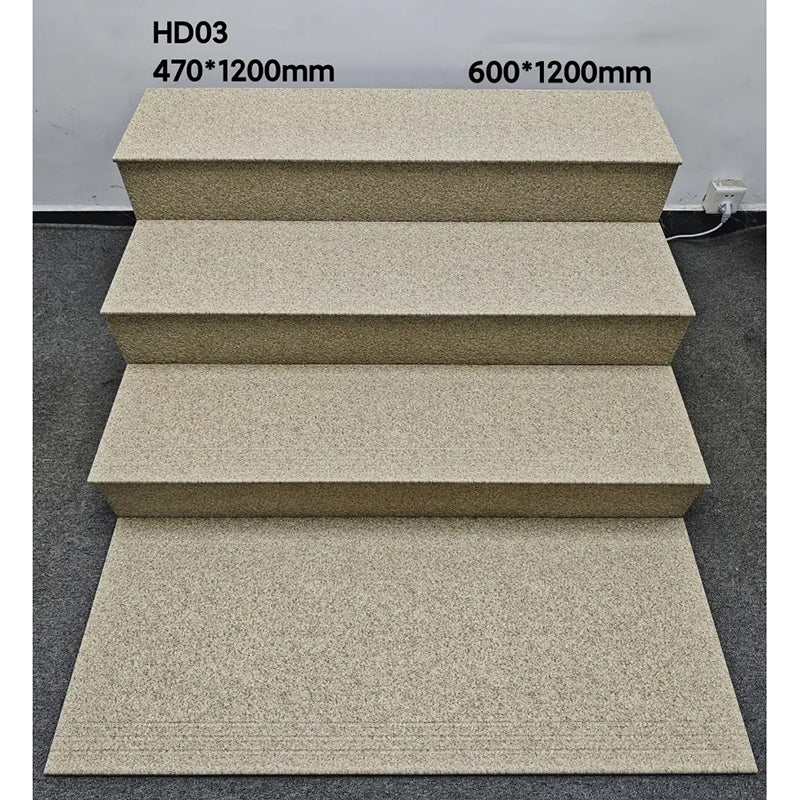 Gạch bậc cầu thang chất lượng cao 1200x470mm 600x1200mm Bề mặt vải thiều Gạch sứ lát sàn trong nhà giá rẻ Trung Quốc