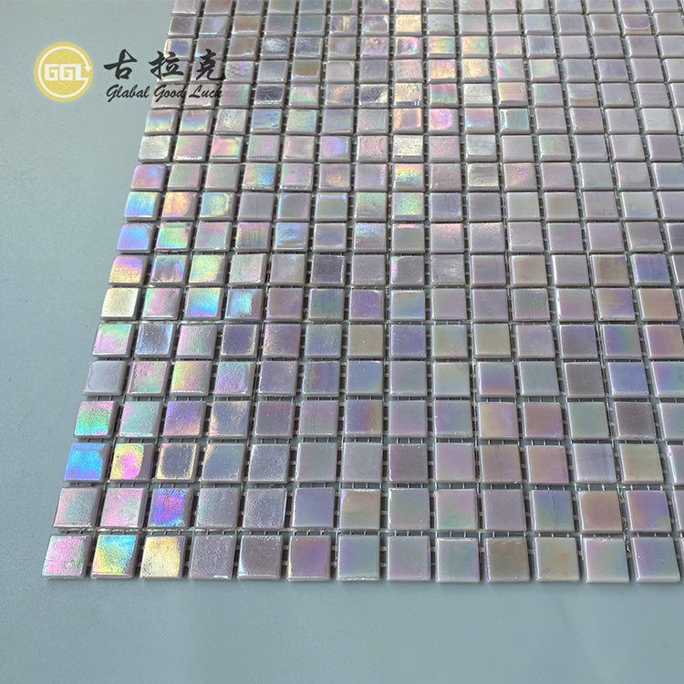 Gạch Mosaic Thủy Tinh Tím Hình Vuông Mini
