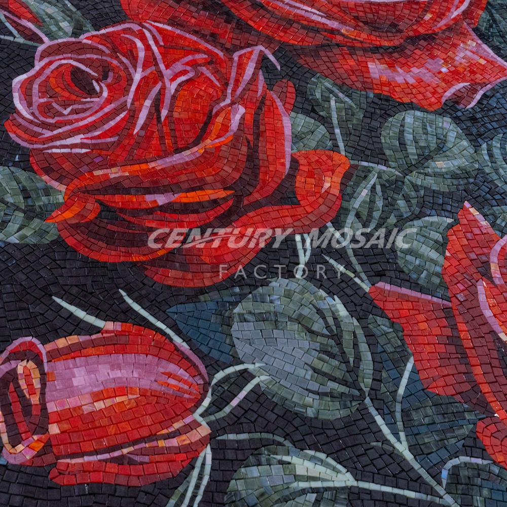 Tranh Khảm Kính Thủ Công Centurymosaic Hoa Văn Đẹp Sáng