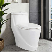 Bồn cầu sứ liền khối kiểu truyền thống gắn sàn nhà vệ sinh Commode bằng sứ cho biệt thự