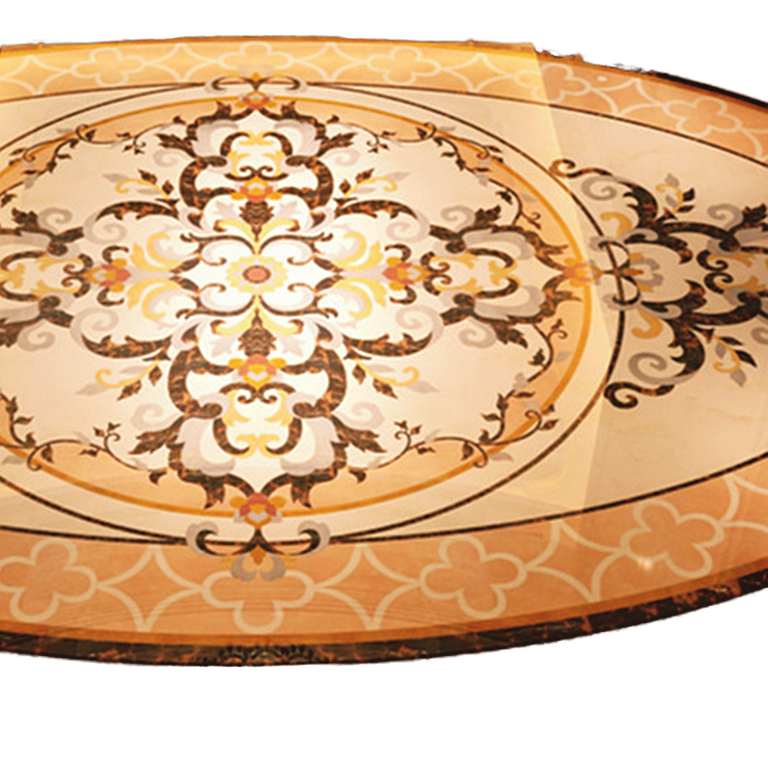 Dougbuild Sàn Cẩm Thạch Parquet Vuông Màu Be Tinh Tế