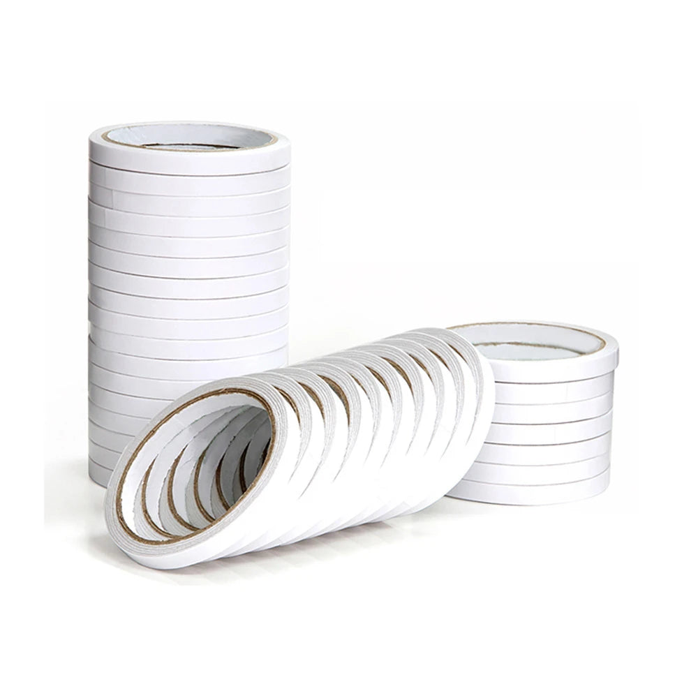 Băng Keo Hai Mặt Giấy Siêu Dính Siêu Mỏng 10m 8mm 10mm 12mm
