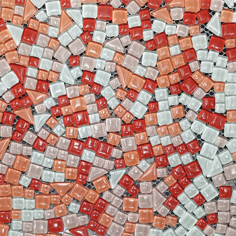 Hạt rời Mosaic thủy tinh/gốm sứ dày 4mm cao cấp, phong cách thiết kế hiện đại dùng cho khách sạn, đồ thủ công DIY, hồ bơi & phòng ăn