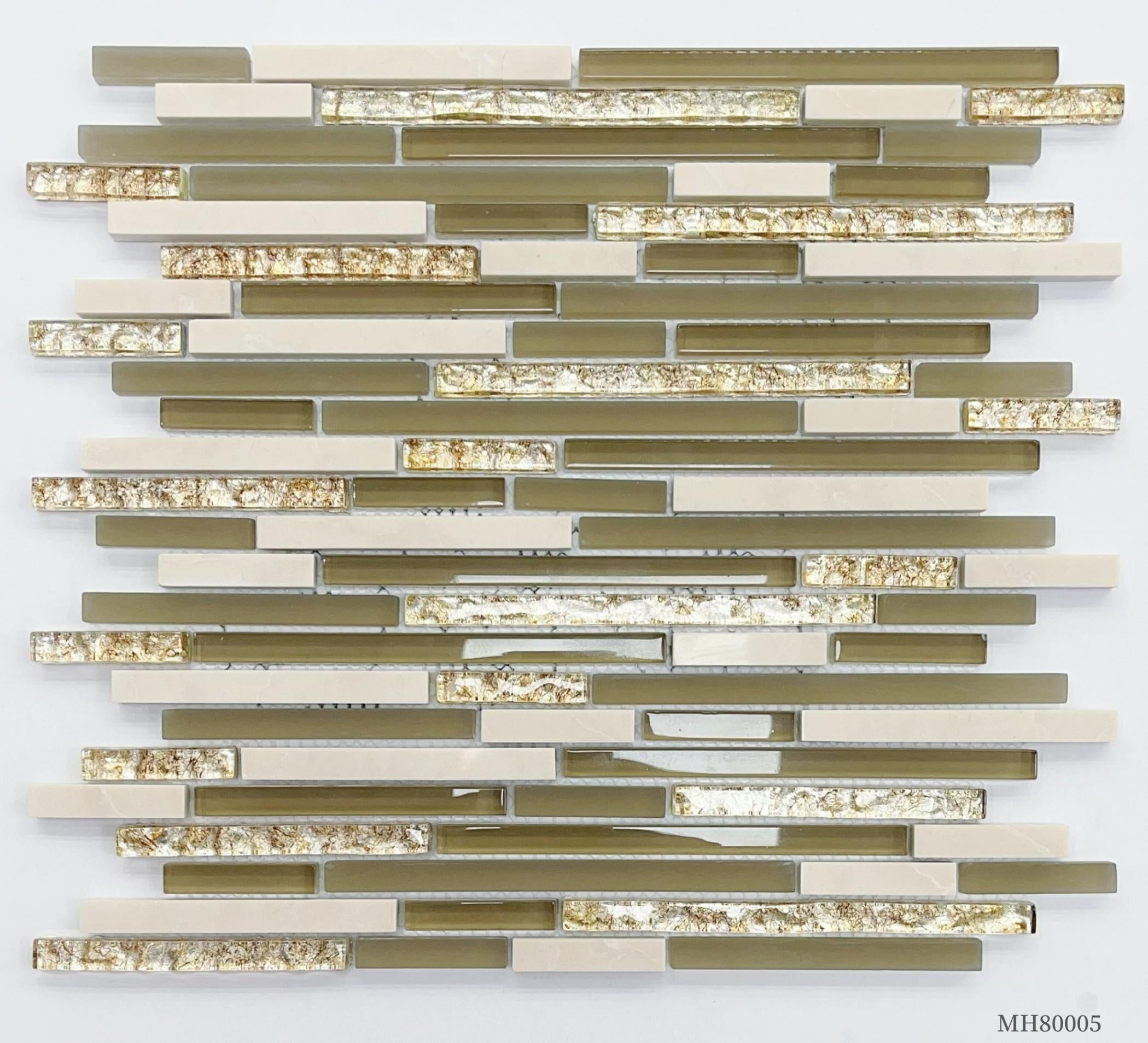 Gạch Mosaic Kính Bền Bỉ, Chống Ố Dành Cho Mặt Quầy Bar Nhà Hàng