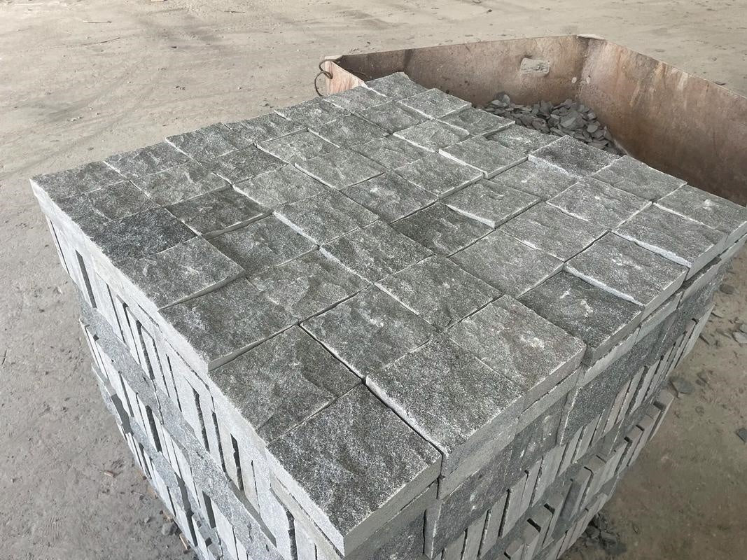 Đá lát granite xám tùy chỉnh, bề mặt chống trơn trượt