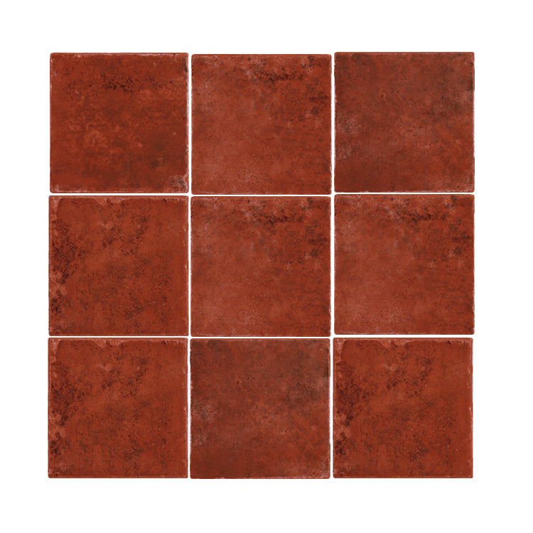 Ưu đãi Hot: Gạch ốp tường thủ công 15x15cm màu đỏ mờ phong cách mộc mạc, trang trí nghệ thuật cho phòng tắm, bếp và Khách sạn Resort