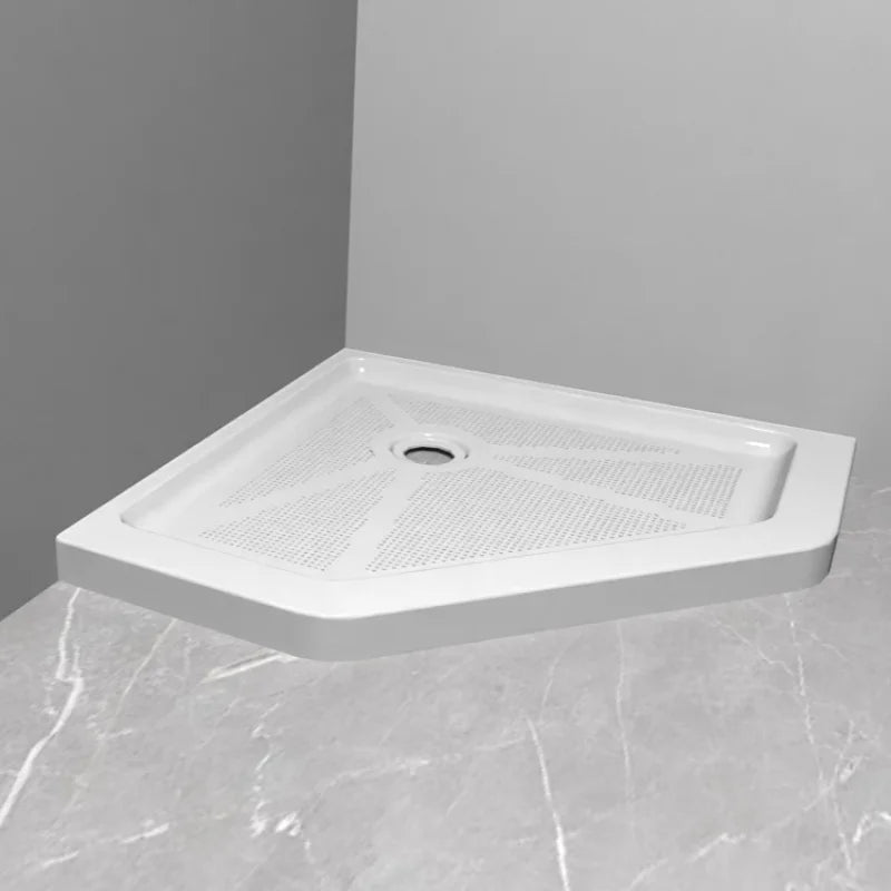 Khay Tắm Vòi Sen Acrylic Trắng Chống Trượt Vân Kim Cương