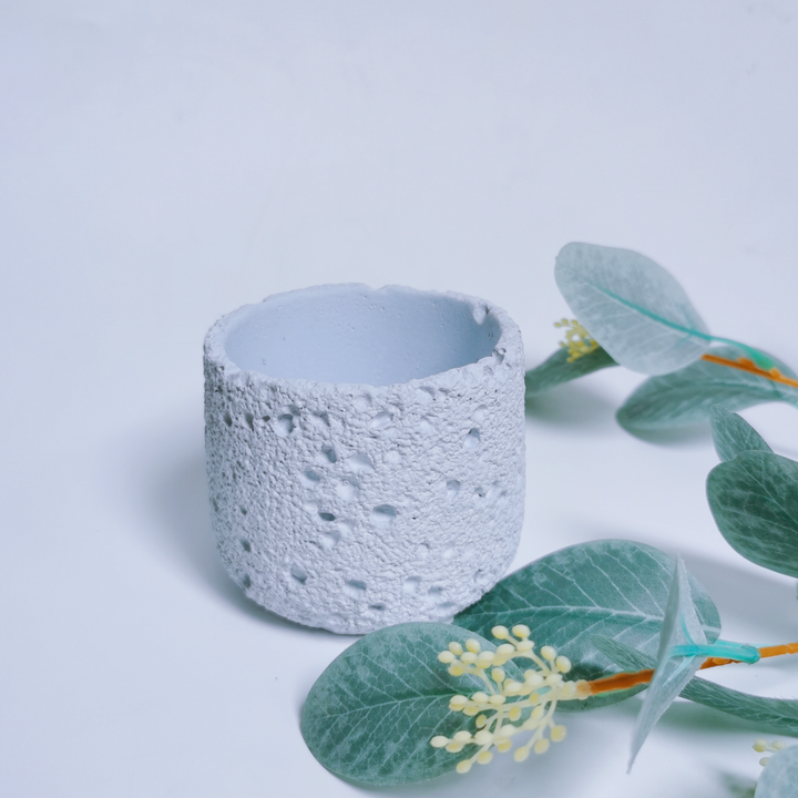 Hũ nến xanh rỗng OMK dùng để làm nến Hũ nến xi măng Apothecary sang trọng