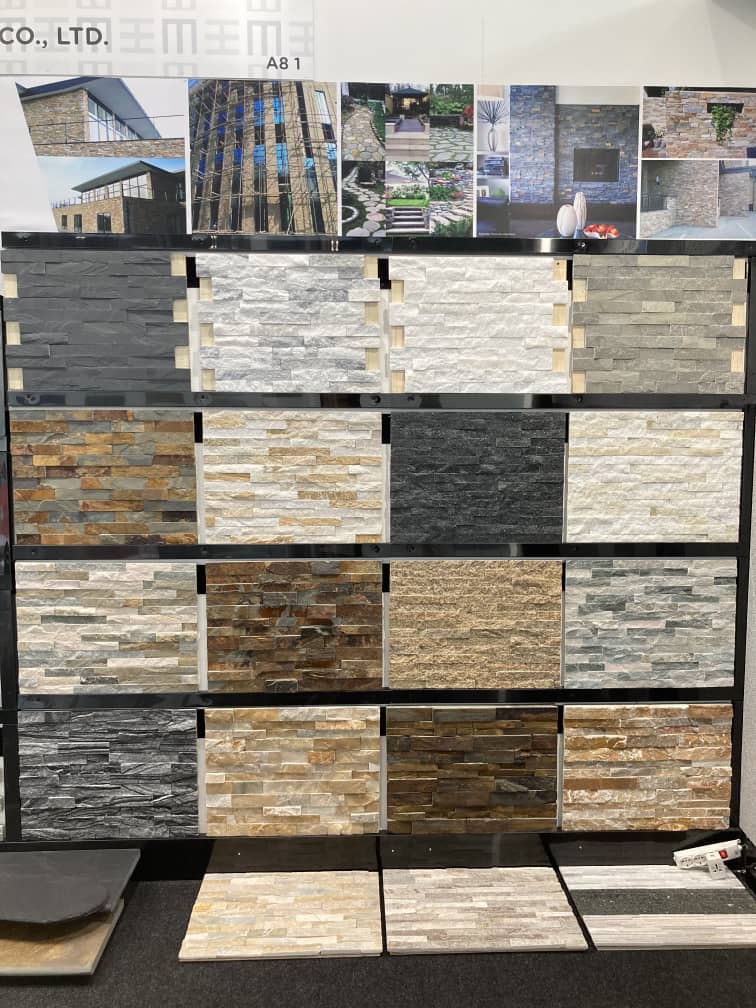 Bán buôn Tấm ốp đá phiến thạch anh vàng tự nhiên, kiểu dáng hiện đại mộc mạc cho nội ngoại thất, hoàn thiện chẻ, chống xói mòn và kháng axit