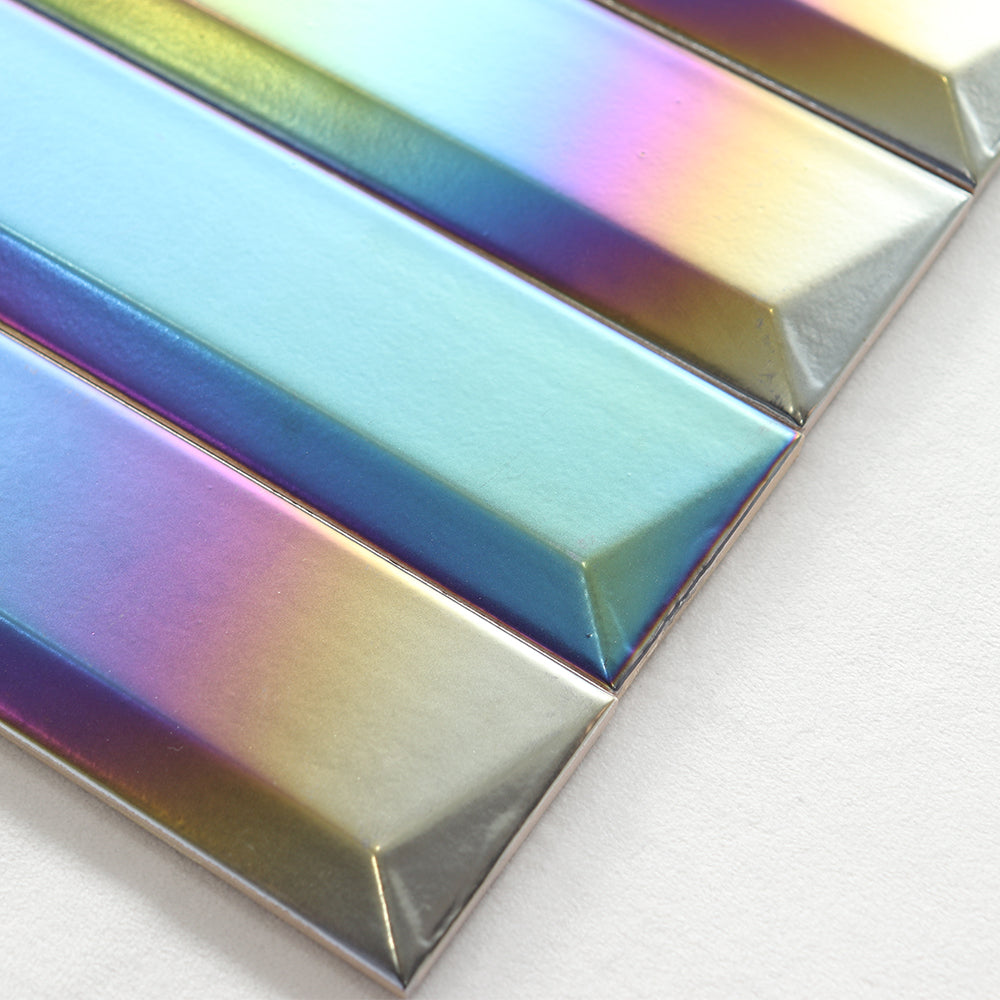 Gạch ốp tường gốm sứ kiểu Subway tráng men mạ điện 3D trang trí giá rẻ Trung Quốc cho phòng tắm, nhà bếp, nhà vệ sinh