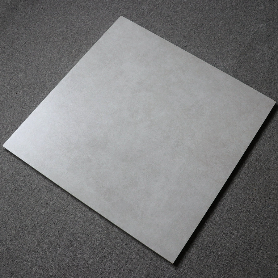 Gạch Porcelain Mộc Mạc 600x600 Lát Sàn Tường Trong Nhà Ngoài Trời, Cạnh Mài, Kích Cỡ, Bề Mặt Mờ Chống Trơn Trượt, Họa Tiết Xám Xi Măng