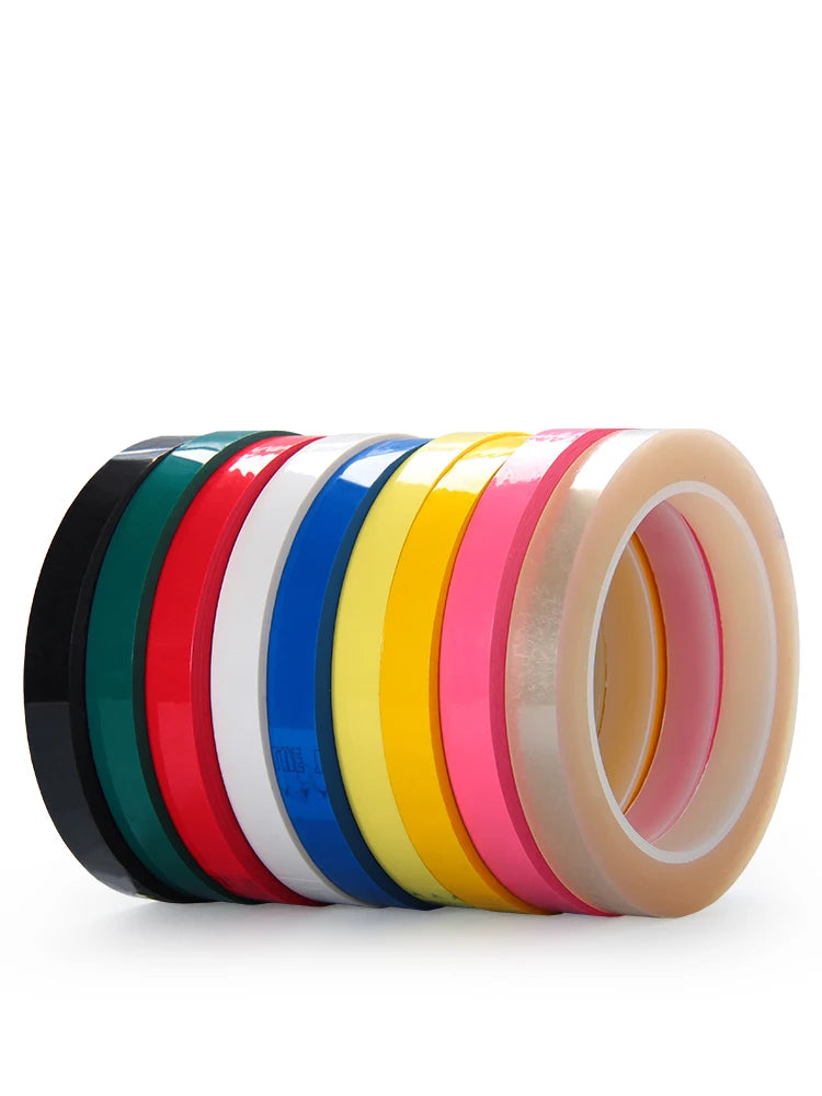 Băng Mylar Nhiệt Độ Cao Đa Màu Dài 66M 0.055mm 2mm 3mm 5mm