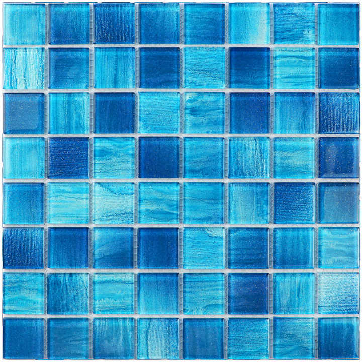 Khuôn pha lê gạch mosaic thủy tinh sang trọng thiết kế mới cho hồ bơi trang trí