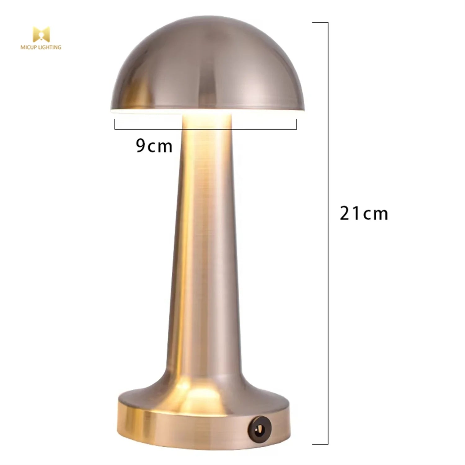 Đèn Bàn Không Dây Hình Vòm LED Sạc Pin Nhỏ Di Động Tại Nhà