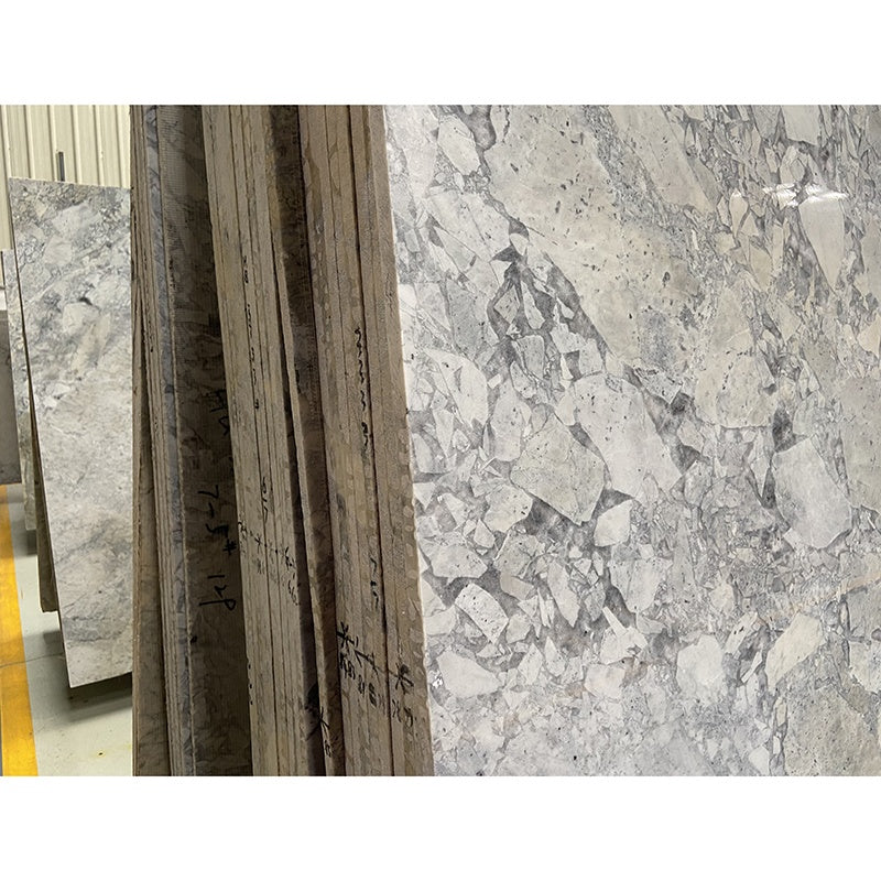 Đá Marble Tự Nhiên Ý, Tấm Lớn Đá Cẩm Thạch Xám, Bề Mặt Đánh Bóng Kiểu Đá Phiến, Trang Trí Tường Sàn Nội Thất