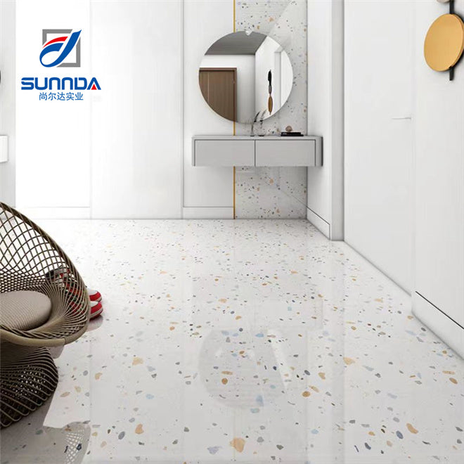 Gạch lát nền men sứ trắng xám, cỡ 600*600 và 600x1200 mm, giả đá cẩm thạch
