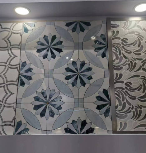 Gạch Ốp Tường Mosaic Tùy Chỉnh Thiết Kế Hiện Đại Đá Cẩm Thạch Tự Nhiên Trang Trí Nhà Cửa Cho Biệt Thự Giá Xuất Xưởng Sàn Gỗ Ốp Tường Nội Thất