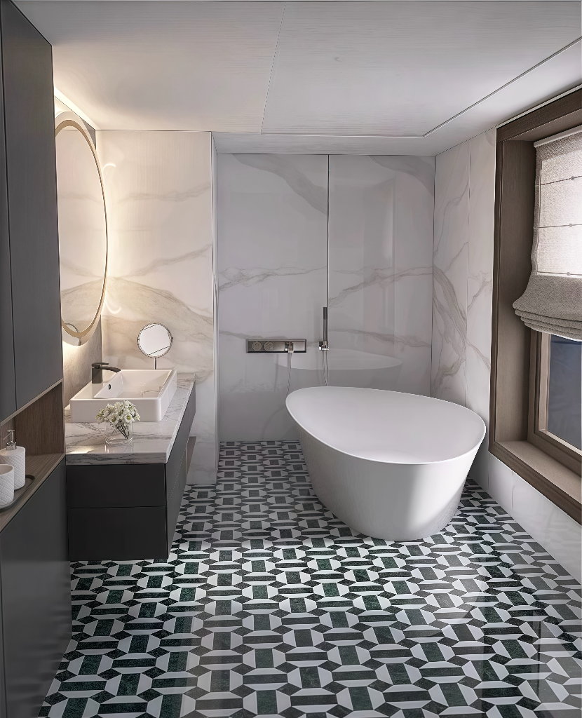 Gạch Mosaic Đá Ốp Tường Lát Sàn Hiện Đại 10mm, Đá Cẩm Thạch Tự Nhiên Bán Chạy Dùng Cho Khách Sạn, Nhà Ở, Ốp Bếp, Nâng Cấp Phòng Tắm