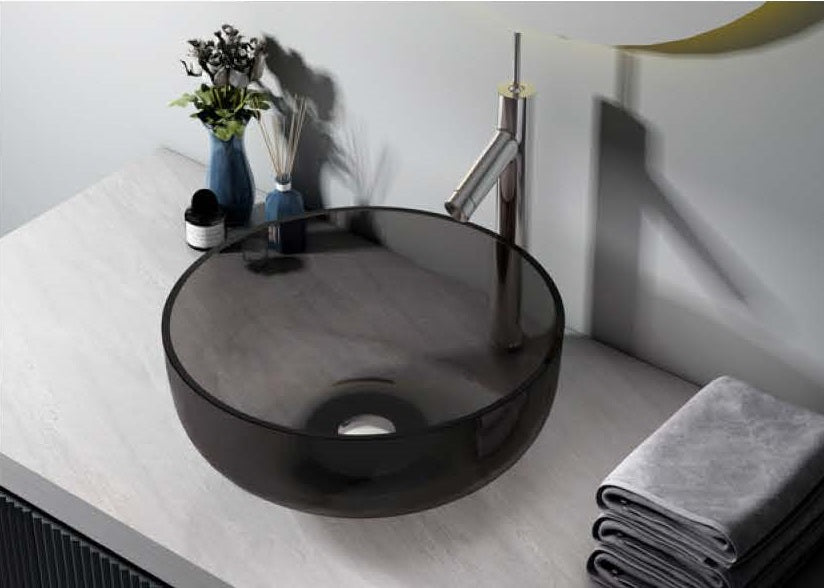 Chậu rửa mặt bằng nhựa acrylic pha lê epoxy trong suốt cao cấp