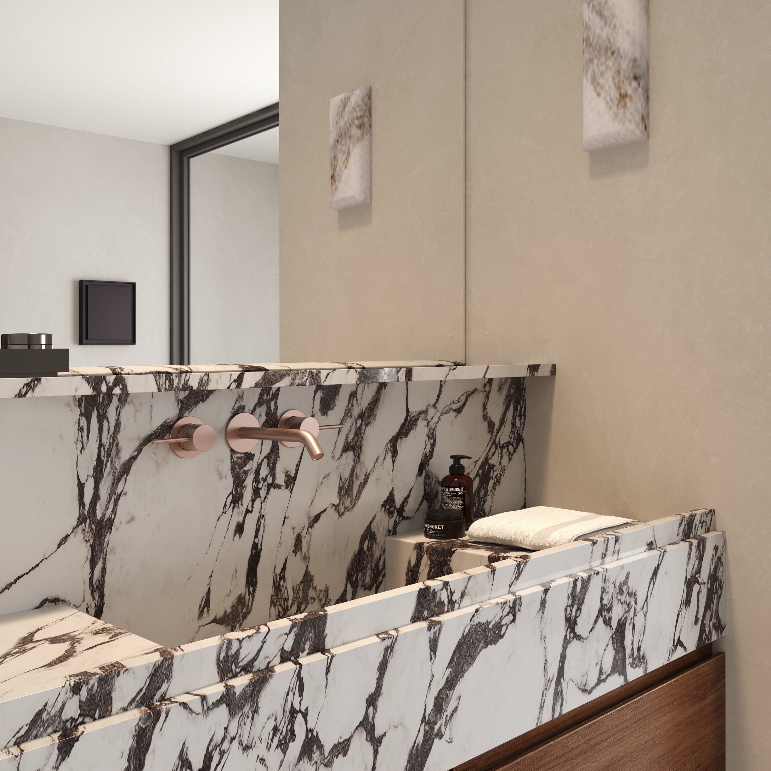 Đá nung kết Calacatta Viola Hiện đại Sang trọng