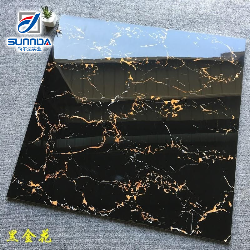 Gạch Sứ Tráng Men Đánh Bóng Siêu Bóng Loáng Vân Đá Cẩm Thạch Tông Màu Tối Dùng Làm Lớp Hoàn Thiện Sàn Tường Nội Thất Nhà Ở Khách Sạn Biệt Thự