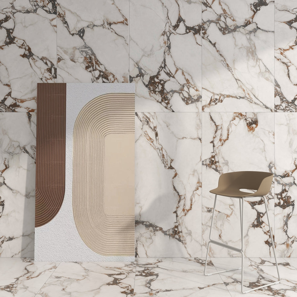 Gạch Porcelain Chất lượng cao Sang trọng 600X1200mm Hiện đại, Ánh sáng dịu