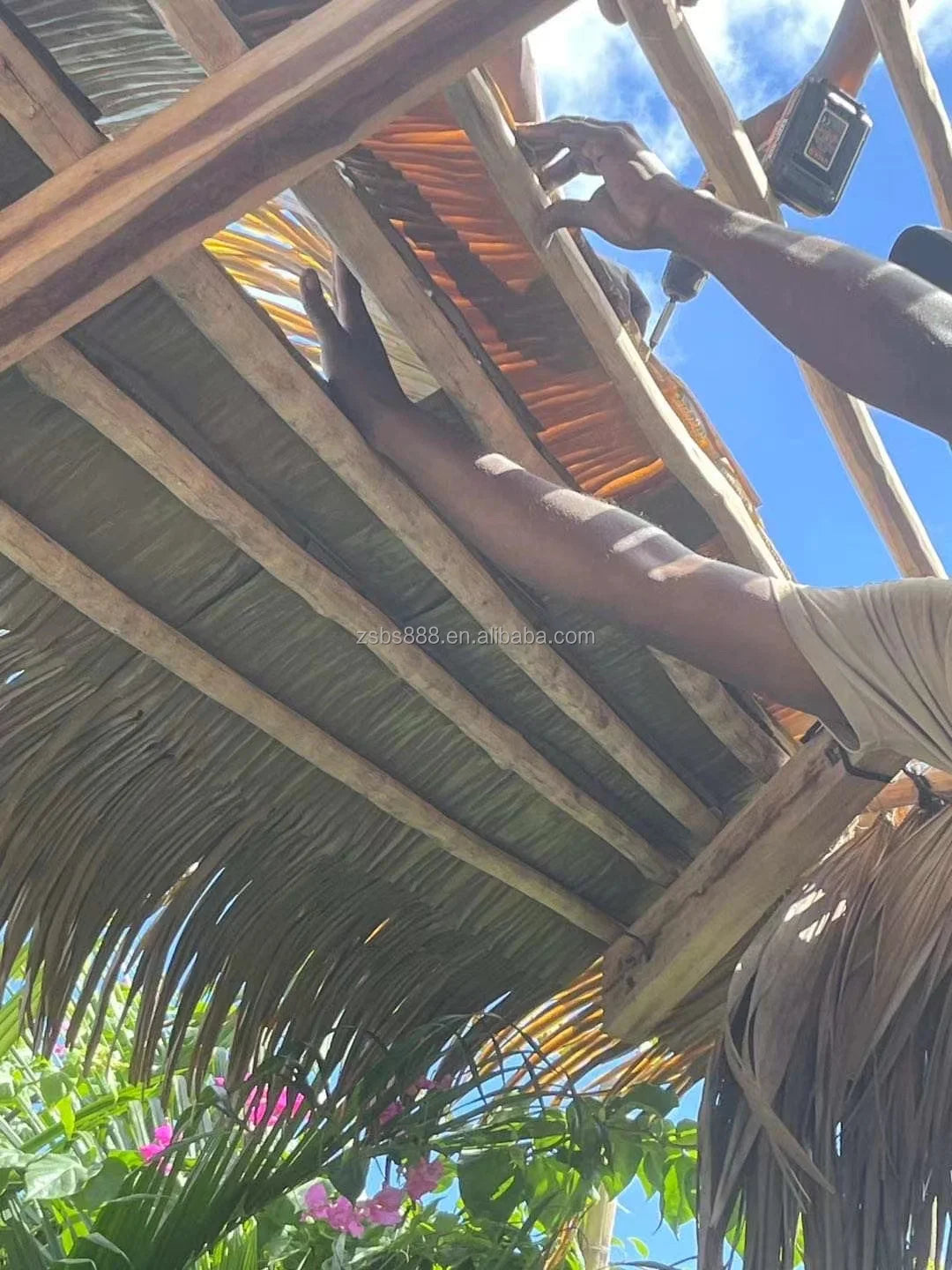 Synthetic Artificial Coconut Palm Leaf for Roof Tiles