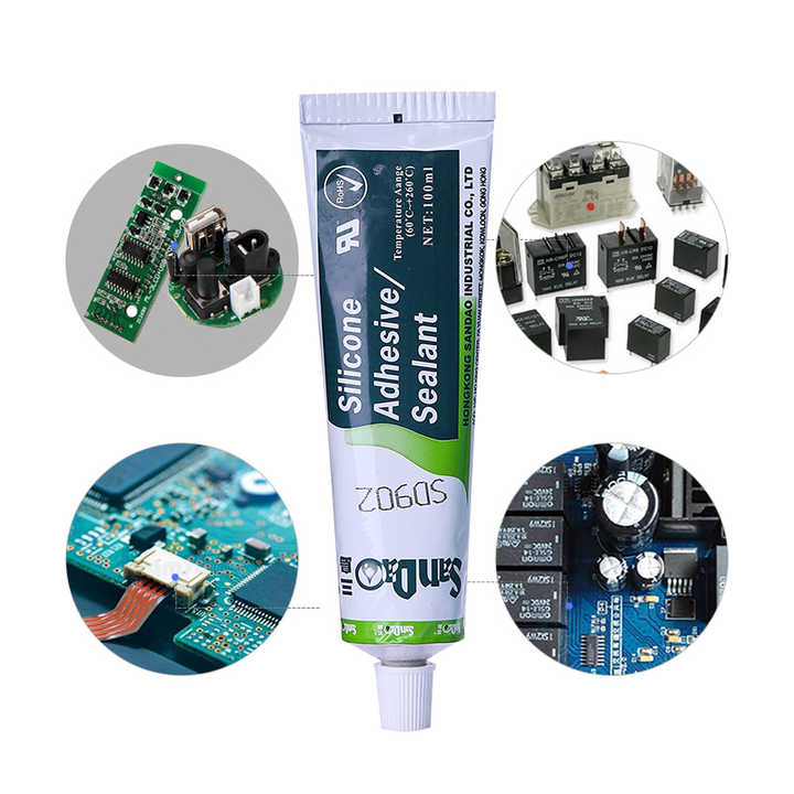 Keo dán đa năng RTV Keo dán keo silicone trắng Keo dán silicone chống  – Daisan Store