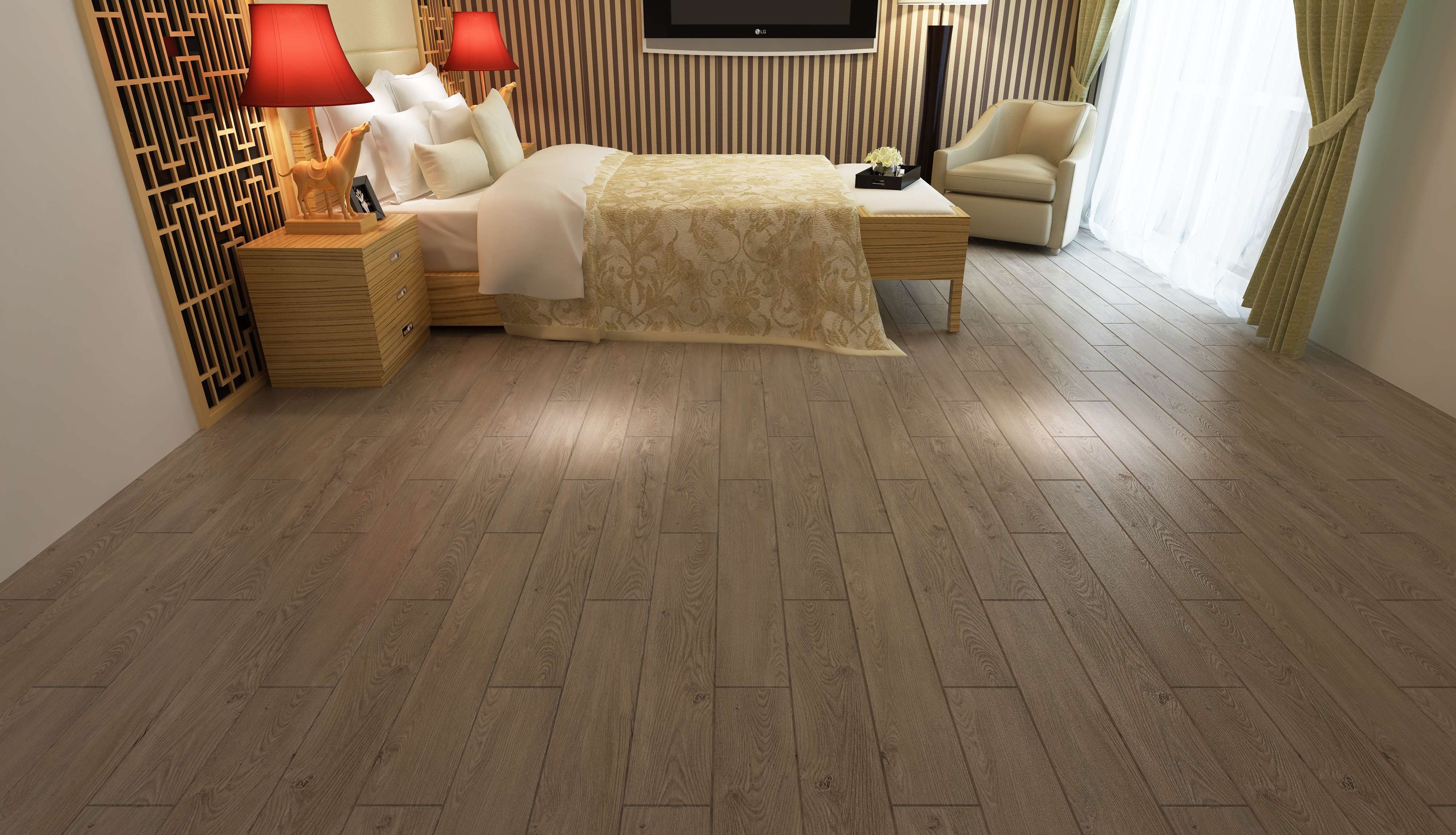 Sàn nhựa LVT SPC Vinyl chất liệu PVC thiết kế hiện đại cho Khách sạn